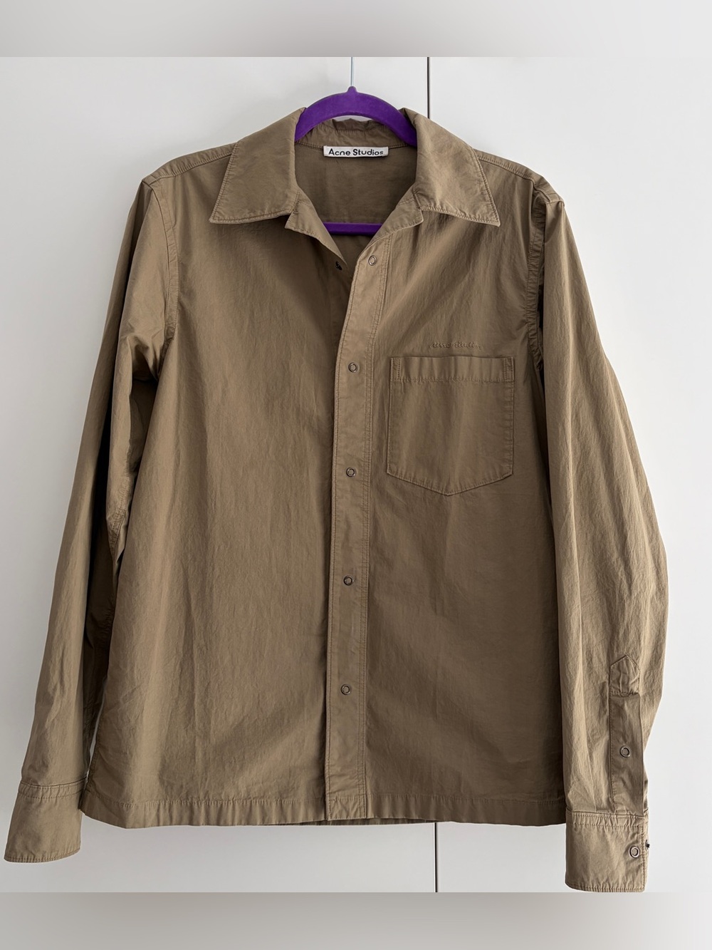 Acne Studios Khaki Snap-Up Shirt